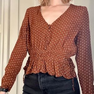 H&M polka dot blouse